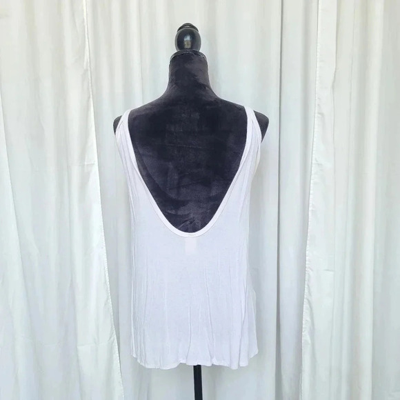 WE THE FREE Womens White Low Back Sleeveless Scoop Neck Casual Top Regular XS - Picture 8 of 9